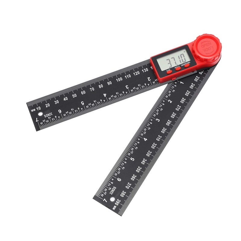 TOPWAY Digital Angle Finder 8 Inch 200mm, Carbon Fibre 0-360°