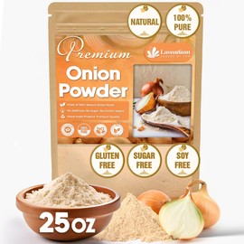 Lavendium, Premium 25oz Onion Powder, 100% Natural and Pure from Onion, Rich Flavor, Perfect for Cooking & Seasoning, No Additives, No Gluten, No Sugar, Vegan