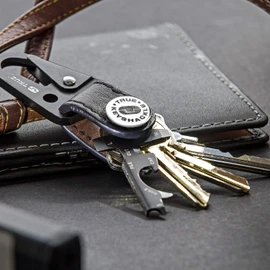 True Utility Keyshackle+, Key Organiser and Multi Tool, Black, One Size