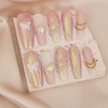 10pcs Handmade Pink Butterfly Iridescent Press On Nails fake Nails