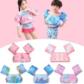 Baby Tube Cartoon Kids Swimming Arm Ring Floating Life Vest alf32 Free Size/Free Size Pink Colorful Mermaid 3ea