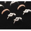 Homeanda Velvet L-Shaped 50 Slots Ring Earring Jewelry Display Tray