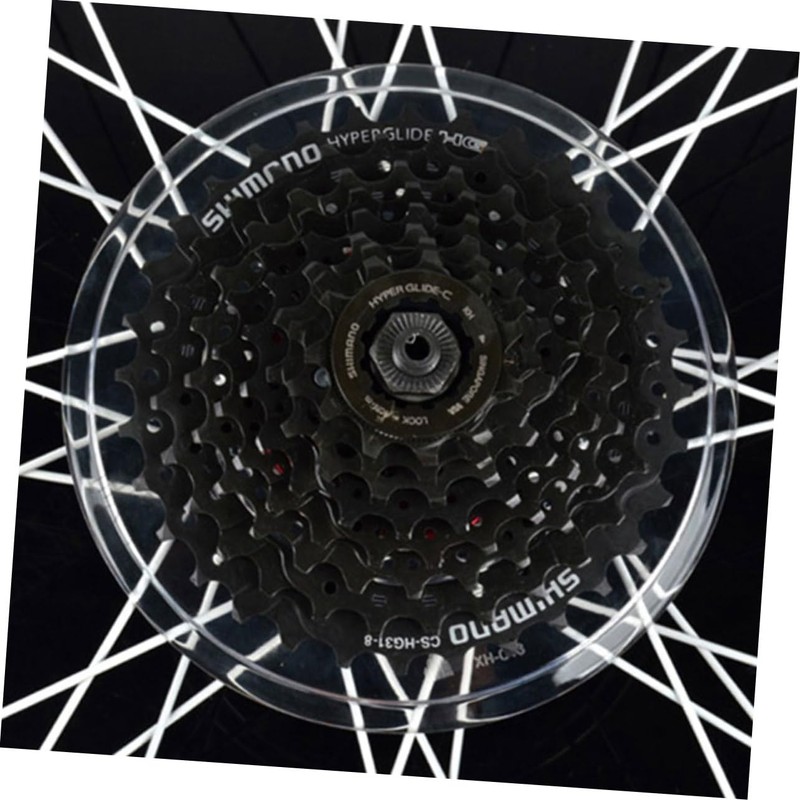 KOMBIUDA 2 Pcs Transparent Lightweight Rear Hub Protector for Mountain