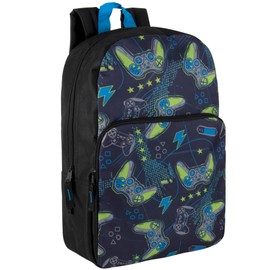 Fun School Backpack for Elementary Middle School Girls and Boys | 17 Inch Printed Backpacks for School Kids, Travel (You've Got Game)