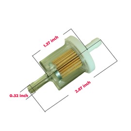 LXQTAO Spark Plug Kit – Complete Fuel Filter and Fuel Pipe Fixing Clip System, Replacement for Briggs Stratton and Kawasaki Lawn Mower Engines (12HP, 17.5HP, 27HP, 35HP)