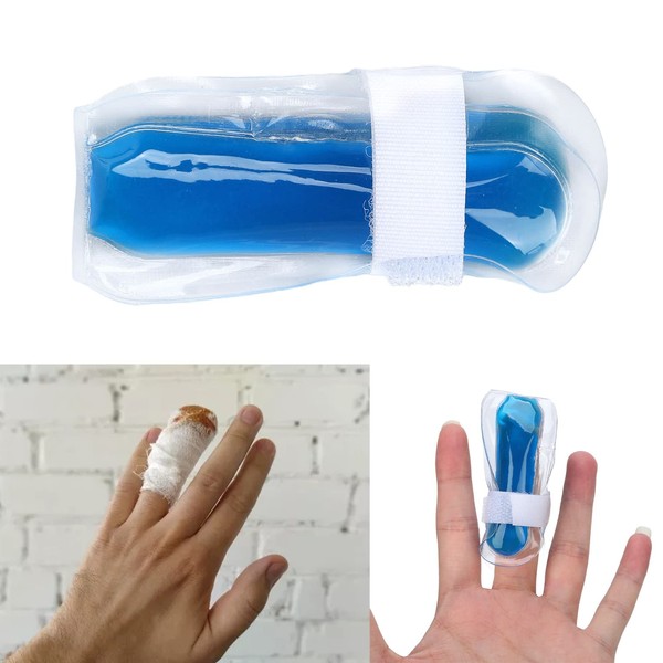 Cooling Pads, Roll-On Cold Gel Compress for Fingers, Adjustable Cooling Pad, Cold Warm Compress for Finger Pain 8 cm