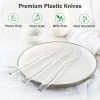 360 Count Disposable Cutlery Extra Heavy Duty Clear Plastic Knives