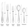 Hudson Essentials Premium 40 Piece Hammered Silverware Set, 18/10 Stainless