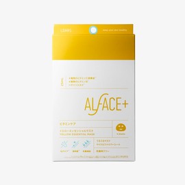 ALFACE Yellow Essential Mask, 4 Pieces, Vitamin Care, Moisturizing Mask, Preservative-Free