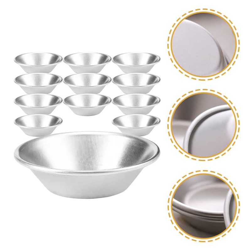 Kichvoe 12pcs Egg Tart Mold Egg Tart Tins Muffin Tins