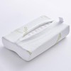 Toyvian Ergonomic Bamboo Fiber Neck Pillow Cover for Cervical Relief