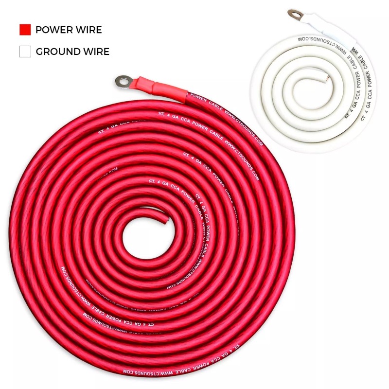 CT Sounds 4 Gauge 1500 Watt CCA Amp Wiring Kit