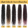 NISEYO Boho Senegalese Twist Crochet Hair 18 Inch, 8 Packs
