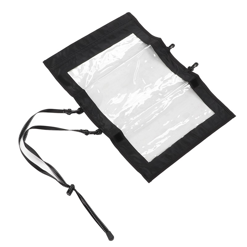 Transparent Hiking Map Pouch with 2 Additional Straps Waterproof TPU