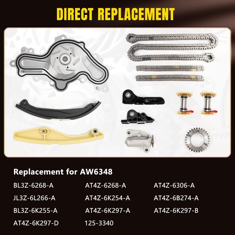 BHB Engine Timing Chain Kit with Water Pump Compatible with