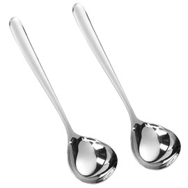 304 Small Ladle Soup Spoon Stainless Steel Soup Spoon 20 cm Sauce Spoon Dishwasher Safe Pack of 2