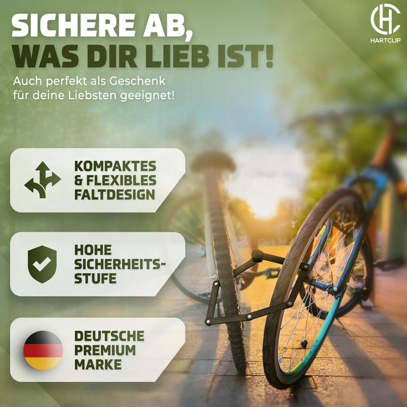 Hartclip Bicycle Folding Lock High Security Alloy Steel 85 cm