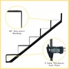 3 Packs Metal Stair Step Stringers, 5 Step Steel Riser