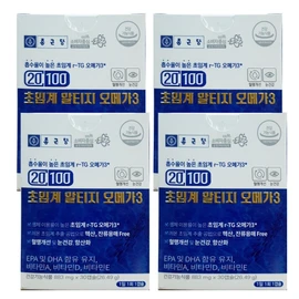Chong Kun Dang 20100 Supercritical AltiG Omega 3 833mg x 30 Capsules 4 Boxes  / 종근당 20100 초임계 알티지 오메가3 833mg x 30캡슐 4박스