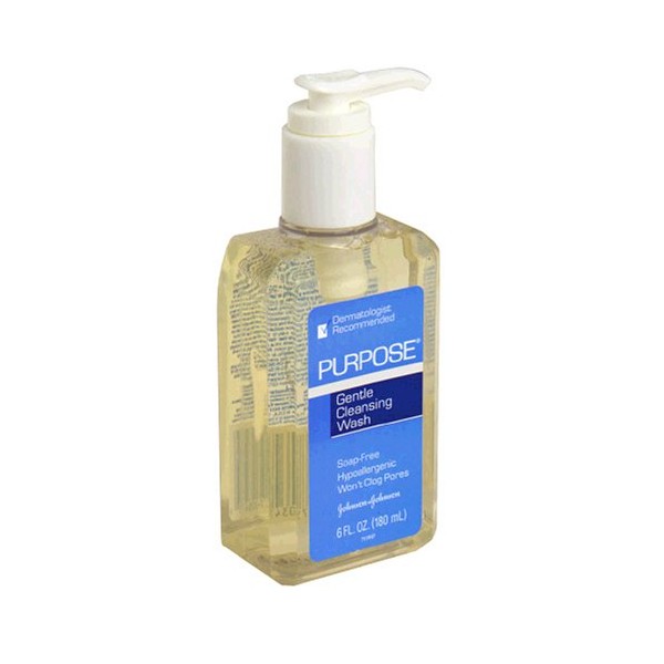 Purpose Gentle Cleansing Wash, 6-Ounce Pump Bottle