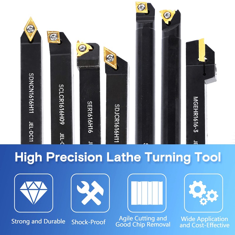 Lathe Turning Holders Threading Tools Threading Holders 21pcs - Metal