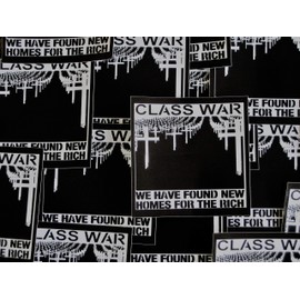 4x4" Class War Sticker - Anti Media Authority Sabotage Cat Social Bumper Political Activism Anarchism Anarchy Anarcho Front ALF Punk Earth Human Rights Welfare Animal Liberation ALF Testing Shirt