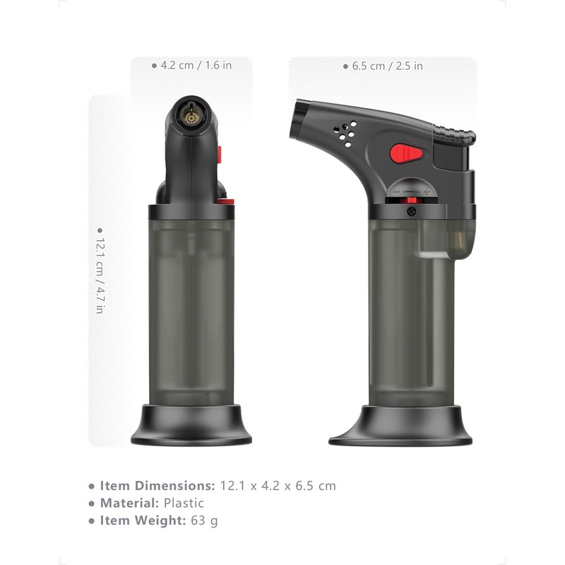 Torch Lighters Butane Refillable, Windproof Jet Blow Torch Lighters for