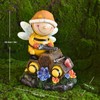OGVOGV Cute Little bee-Shaped Resin Decorative Statue, Fun Road Lighting