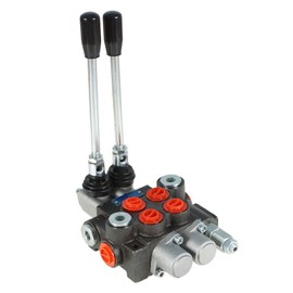 findmall 2 Spool 11GPM 3625PSI Hydraulic Directional Control Valve, SAE Ports Double Acting Valve for Small Tractors, Tractors, Loaders, Log Splitter