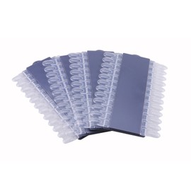 Pack of 4 - GOGOONLY 24 Clear Tips Reusable Nail Art Display Chart Acrylic False Tips Practice Tool - 96 Tips in Total - BH000450