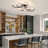 HLILCEH 66W Modern LED Ceiling Light, Flower Flush Mount Light
