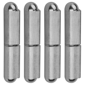 TSSS 4 Pieces 100mm Weld On Hinge 304 Stainless Steel Removable Hinge Door Hinges for Metal Doors Garden Gate Hinge Pin Diameter 10mm Heavy Duty Hinge Load Capacity 200kg