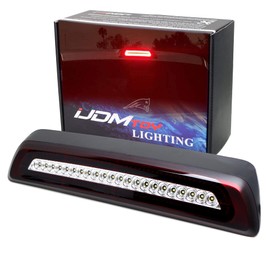 iJDMTOY Dark Red Lens F1 Style Strobe LED High Mount Third Brake/Clearance Light Assembly Compatible With Toyota 2007-2021 2nd Gen Tundra