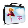 Toiletry Bag with Name Aylin and Superheroine Design for Girls
