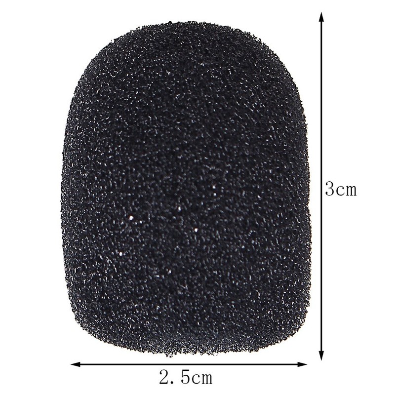 15 Pack Foam Microphone Windscreen, Lapel Headset Microphone Sponge Mini