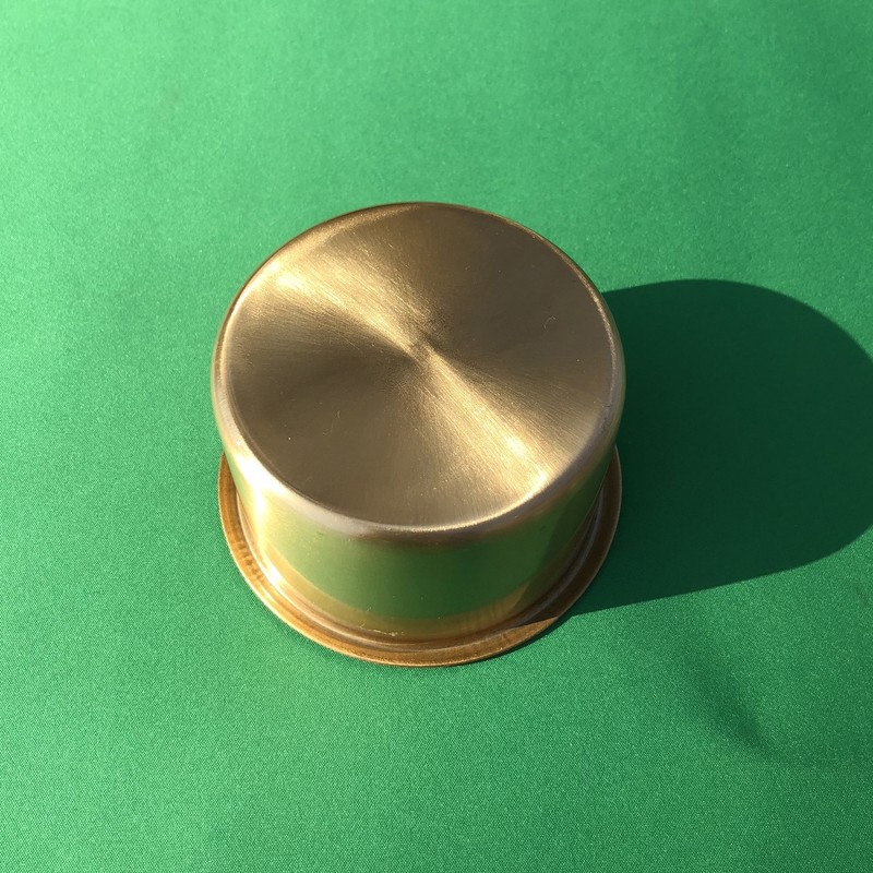 Game Table Cup Holder Insert - 10Pack Solid Brass Jumbo