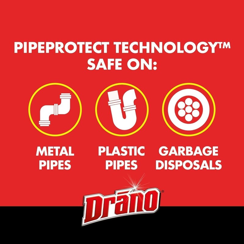 Drano Max Gel Drain Clog Remover and Cleaner for Shower