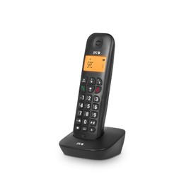 SPC Air - Cordless Landline Phone with Illuminated Display, Caller ID, 20 Contact Phonebook, Mute Function, 5 Available Melodies, Gap Compatibility and ECO Mode - Black