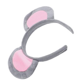 Cabilock Animal Ear Headband Mouse Ears Headband for Cosplay Animal Mouse Ears Headband Cosplay Headbands for Women Cosplay Headdress Mouse Ears Headband Adult Cute Mouse Ears Hairband, S058415PLTLJ