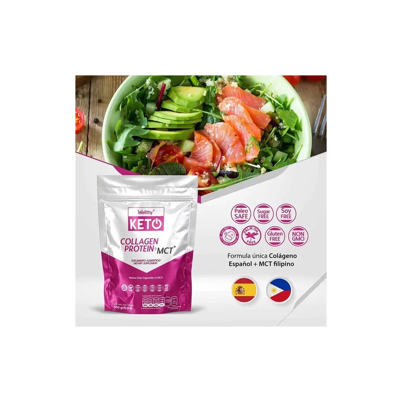 Collagen Protein Mct Keto De Wellthy 400g Se