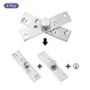 sourcing map 4 Pcs Door Pivot Hinge 360 Degree Rotating
