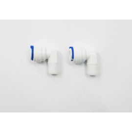My Aqua Filter 2 elbow quick fitting /connectors for Reverse Osmosis RO,3/8" tube x 1/4" thread