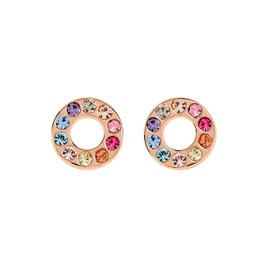 Radley Rocks Sterling Silver Rose Gold Rainbow Studs RYJ1110