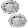 normani 1-3 pieces robust stainless steel camping plates, rust-proof, colour