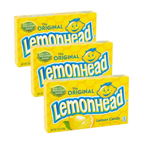 The Original Lemonhead Lemon Candy 5 oz. (Pack of 4)