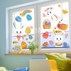 144pcs Easter Window Cling Stickers Easter Window Decoration Easter Egg