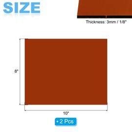 PATIKIL 1/8 Inch Thick Acrylic Sheets, 2Pack 10x8 Inch Plastic Sheet Colorful Board Panel for Sign, DIY, Painting, Art Craft, Brown