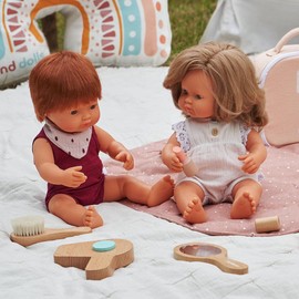 Miniland Educational Anatomically Correct 15" Baby Doll, Caucasian Boy, Red Hair,Multi