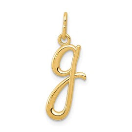 Bonyak Jewelry 14k Yellow Gold Letter G Initial Charm Heirloom