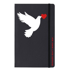 PdiPigna, Notebook Animals Don't Make War, 13 x 21 cm, 144 Pages, with Coloured Bookmark, Recycled Paper, 80 g/m² FSC, Inside 1R, Lined